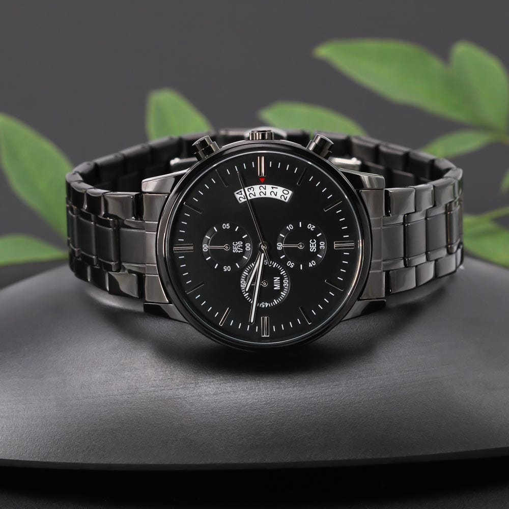 To My Husband - "Every Single Second" Engraved Mens Luxury Chronograph Watch