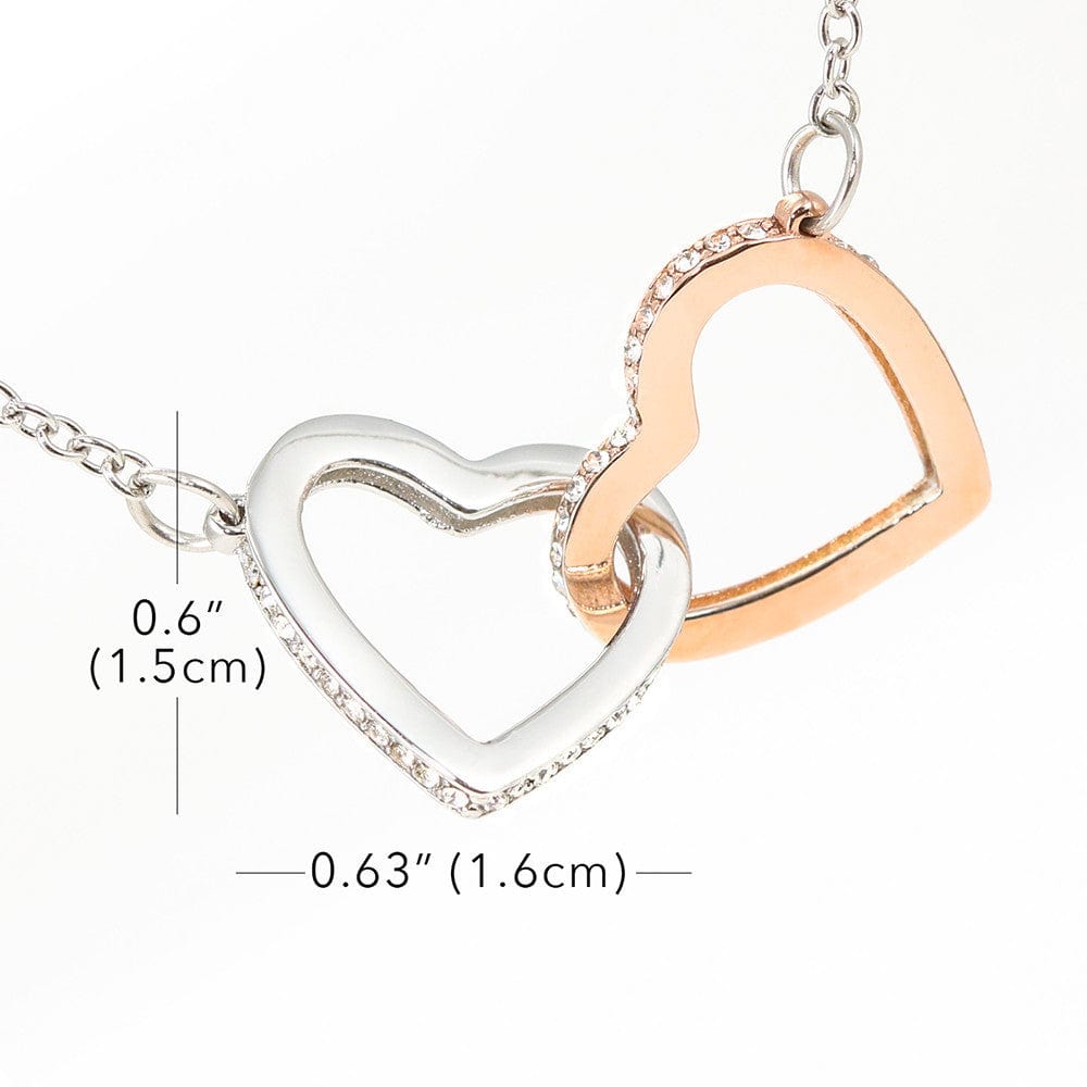 Husband To Wife - "Last Breath" Interlocking Hearts 3D Necklace