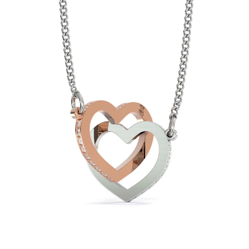 Husband To Wife - "Last Breath" Interlocking Hearts 3D Necklace