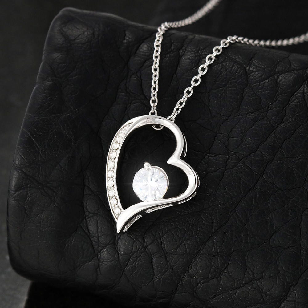 Dad To Daughter - "Always Be Safe" Forever Love 3D Heart Necklace
