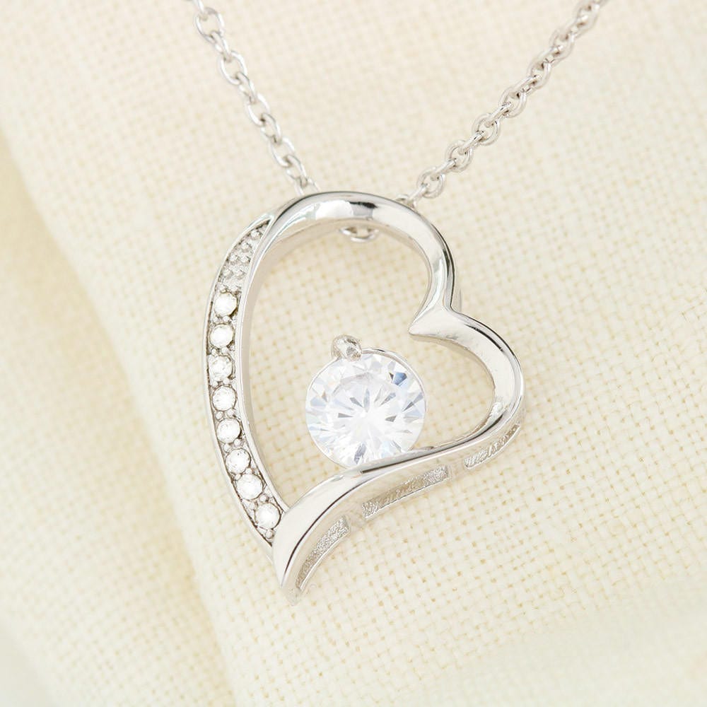 Dad To Daughter - "Always Be Safe" Forever Love 3D Heart Necklace