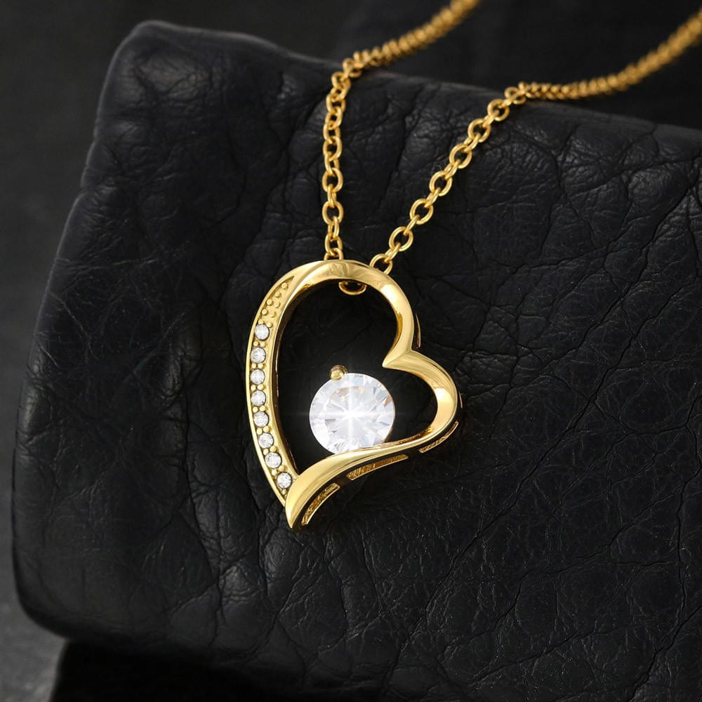Dad To Daughter - "Always Be Safe" Forever Love 3D Heart Necklace
