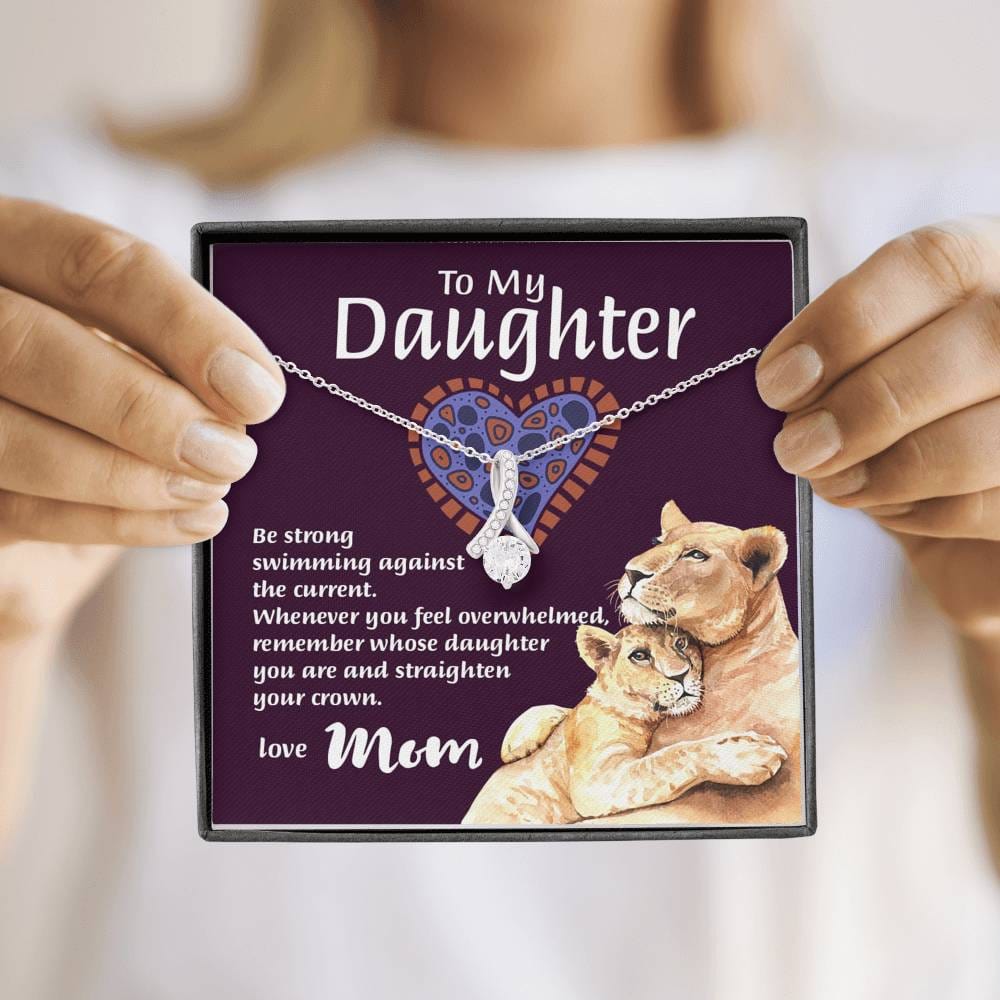 Mom To Daughter - "Remember Whose Daughter" Alluring Beauty 3D Necklace