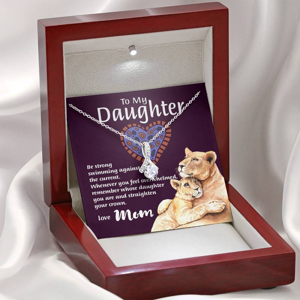 Mom To Daughter - "Remember Whose Daughter" Alluring Beauty 3D Necklace