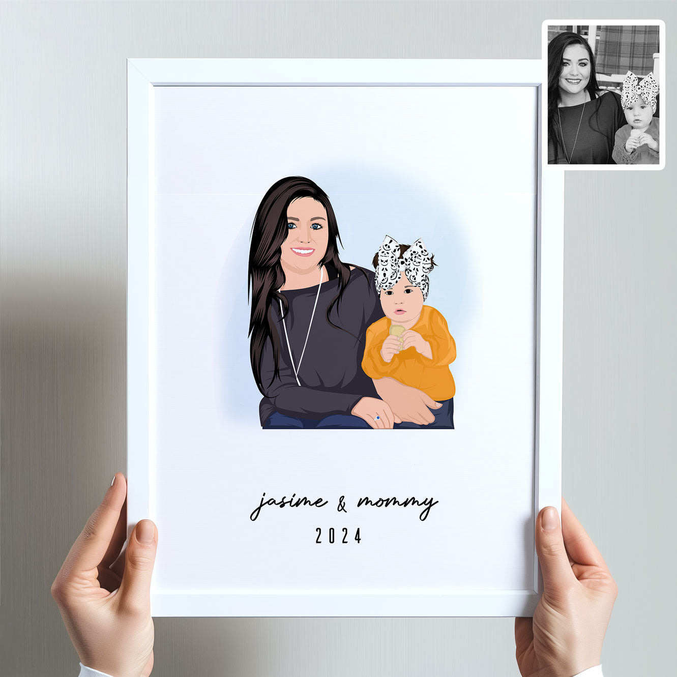 Custom Mom & Baby Portrait