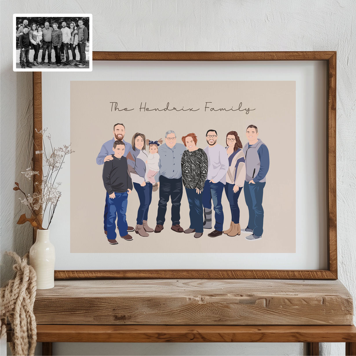 Custom Family Reunion Illustration