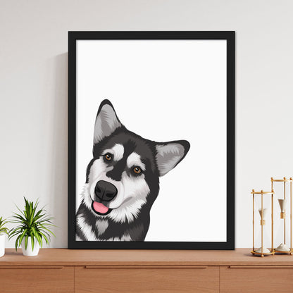 Custom Peekaboo Pet Portraits