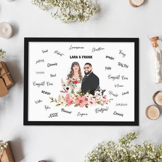 Custom Guest Book Signature Frame