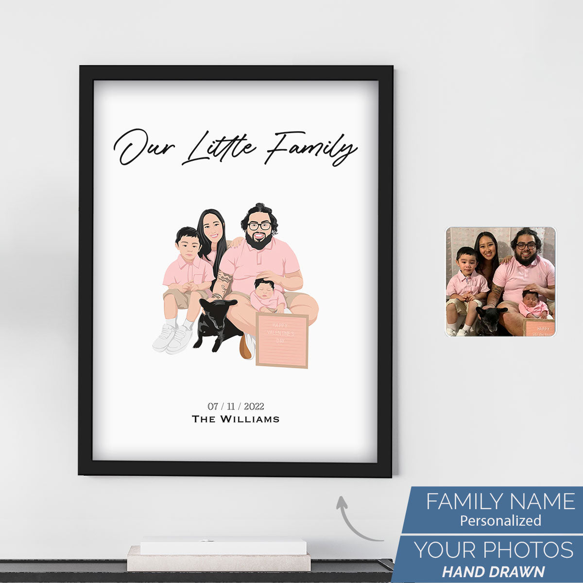 Custom Family Portrait Drawing