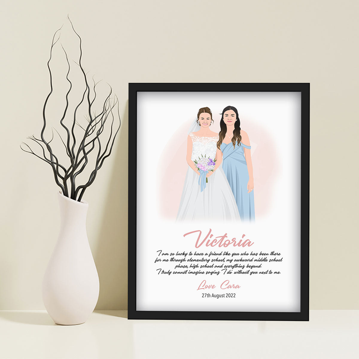 Custom Maid of Honor Portrait