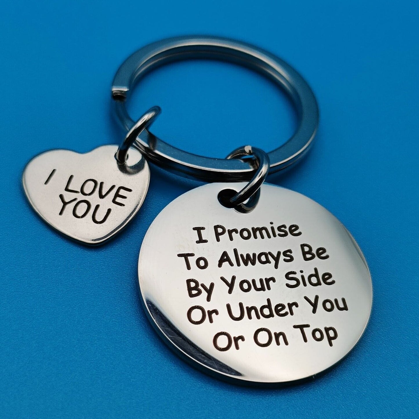 Funny "Lovers Promise" Keychain