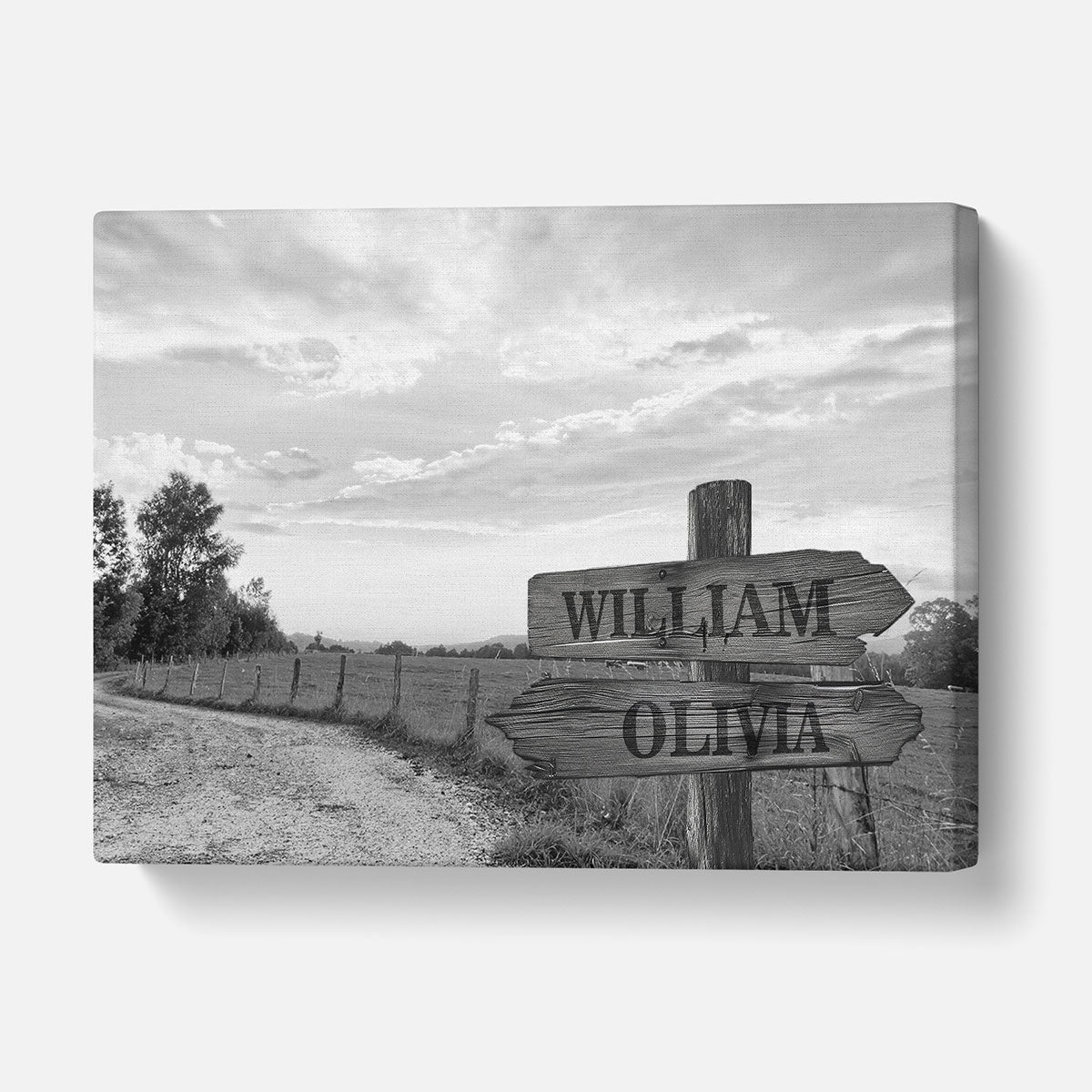 Custom Multiple Names Farm Canvas