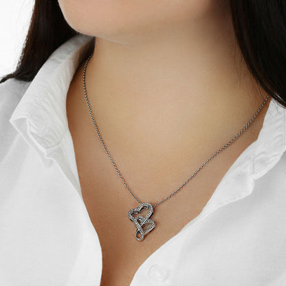To Daughter from Mom - "Remember" Heart-To-Heart Necklace - M2D2