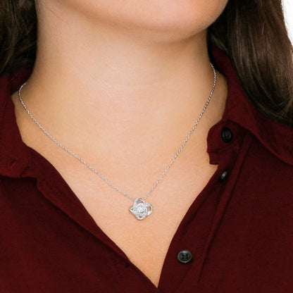 Gift For Wife: "Not Perfect - My Last Breath" Knot Necklace