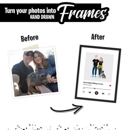 Custom Song Frame for Couples