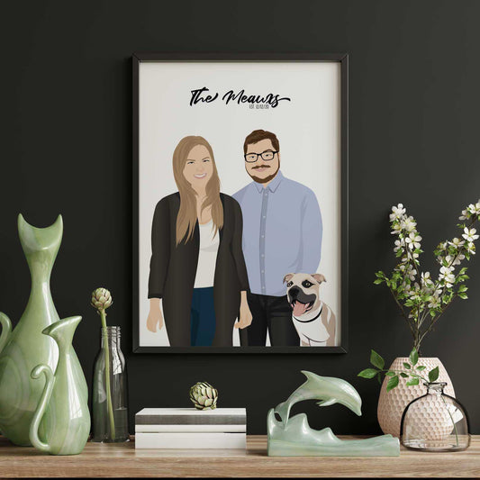 Custom Drawn Family Portraits