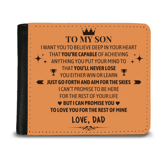 Dad To Son - Never Lose - Bifold Wallet