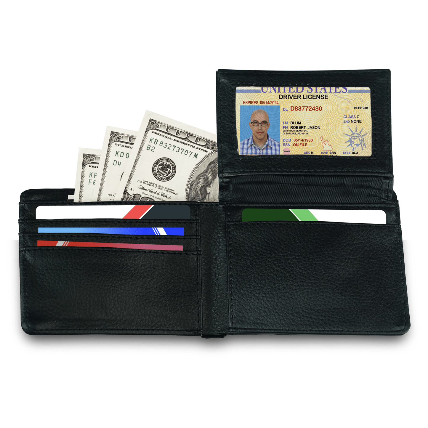 To My Grandson - Never Lose - Bifold Wallet