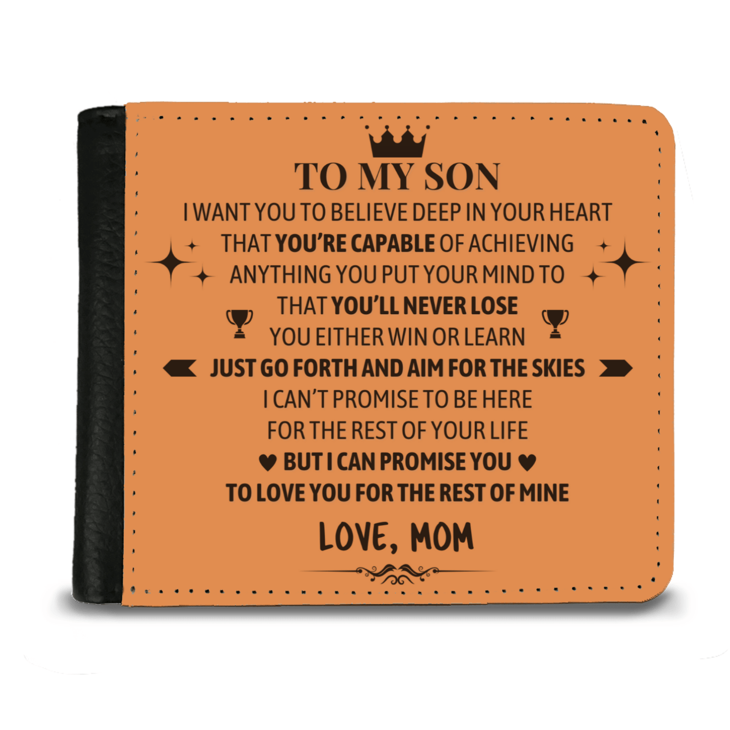 Mom To Son - Never Lose - Bifold Wallet