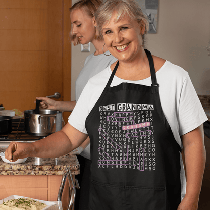 Best Grandma - "Word Search" Adjustable Apron