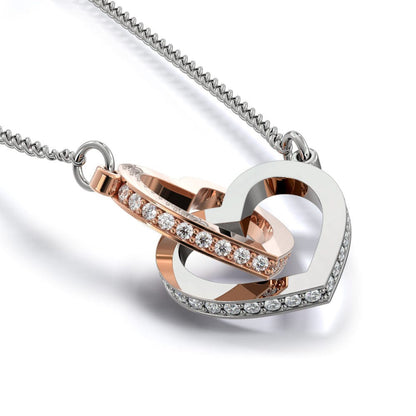 Husband To Wife - "Last Everything" Interlocking Hearts 3D Necklace