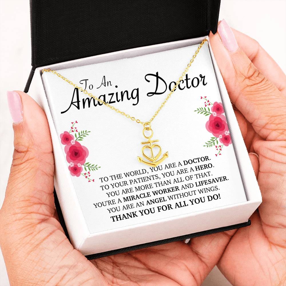 Amazing Doctor Appreciation Anchor Necklace