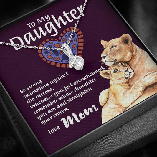 Mom To Daughter - "Remember Whose Daughter" Alluring Beauty 3D Necklace